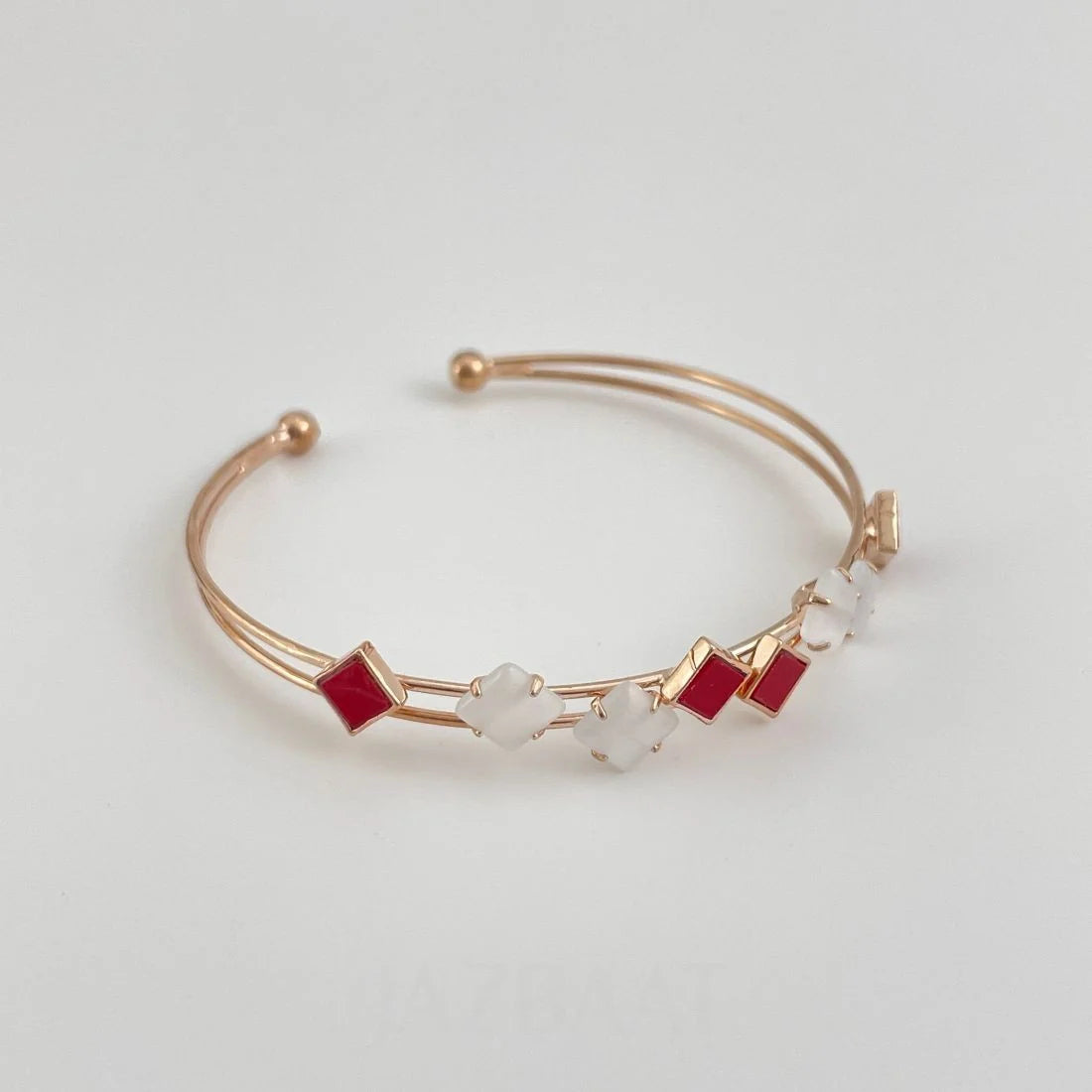 Rose Gold Plated Stainless Steel Anti-Tarnish Handcuff Kada Bracelet