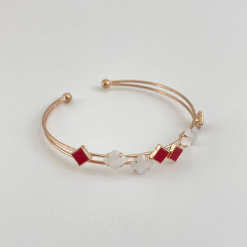 Rose Gold Plated Stainless Steel Anti-Tarnish Handcuff Kada Bracelet